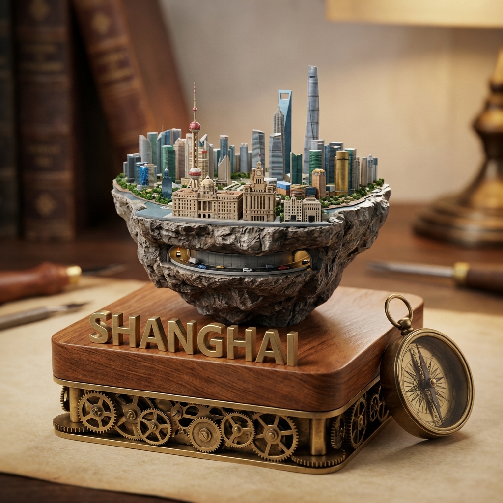 seedream 5 lite Shanghai miniature architecture example